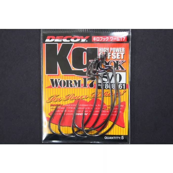 Decoy 808061 Kg Hook Worm 17 #5/0 for sale online 