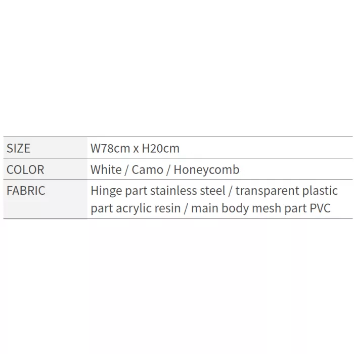 O.S.P wide mesh measure