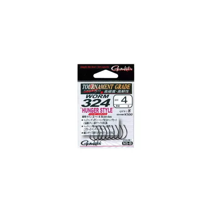 Details about   Gamakatsu Worm 324 Single hook Assorted Sizes 