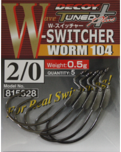 4989540815328 5328 Decoy Worm 104W Switcher Front Weighted Worm Hooks Size 2/0 0.5 grams 