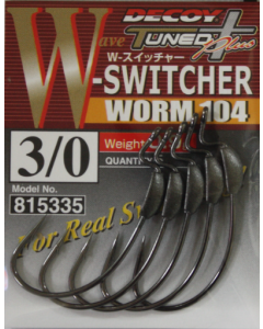 2.2 grams 2181 Decoy worm 102s switcher mid weighted worm hooks size 5/0 
