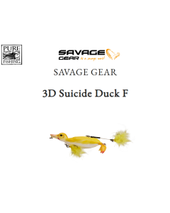 PURE FISHING SAVAGE GEAR 3D Suicide Duck F 4.25inch