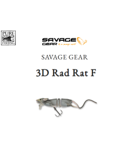 PURE FISHING SAVAGE GEAR 3D Rad Rat F 6.5 inch