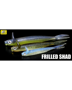 DEPS FRILLED SHAD 3.7inch